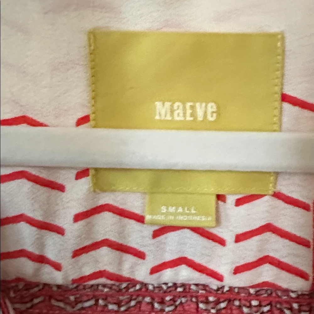 MAEVE | Anthropologie Victoria Midi Dress Button Down Retro Chevron Pattern - Picture 4 of 16
